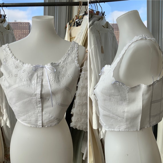 Victorian Bra - Victorian Camisole - Antique Top … - image 3