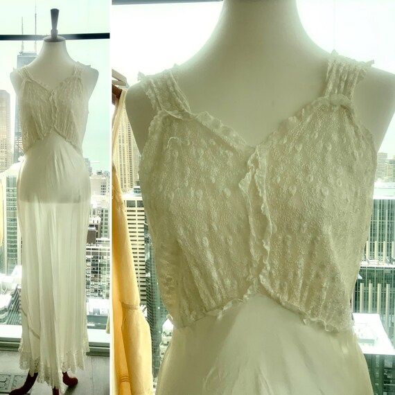 40s Nightgown - 40s Satin Nightgown - 40s Bridal N