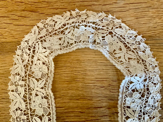 Antique Collar - Handmade Lace - Edwardian Collar - image 4
