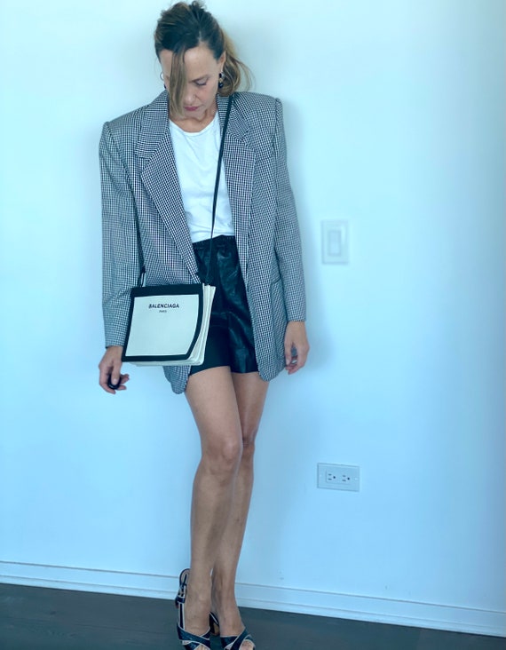 90s Blazer - Pied d Poule Blazer - Black and White