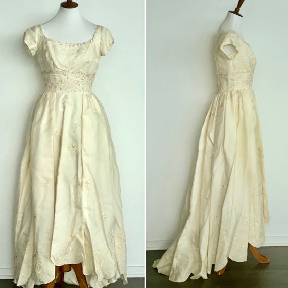 50s Wedding Dress - 1950s Wedding Dress - Vintage