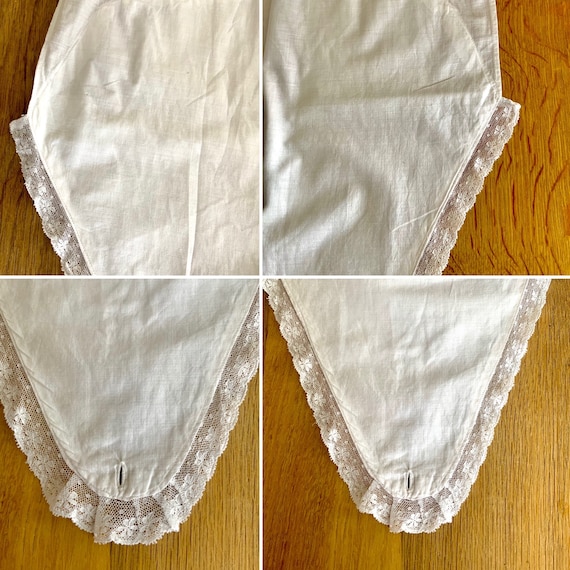 Antique Bloomers - Victorian Cotton Bloomers Whit… - image 7