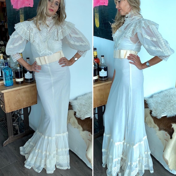 Edwardian Wedding Dress - Edwardian Dress - Vinta… - image 2