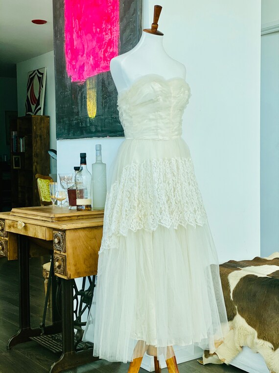 50s wedding dress - Vintage Wedding Dress - 50s St