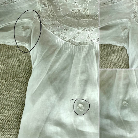 Edwardian Blouse - Antique Blouse Embroidered - W… - image 10