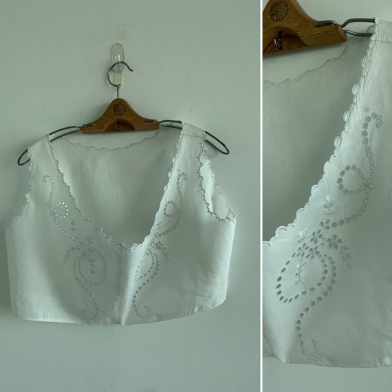 Cropped Edwardian Corset Cover - Cropped Edwardia… - image 2