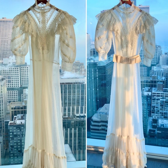 Edwardian Wedding Dress - Edwardian Dress - Vinta… - image 6