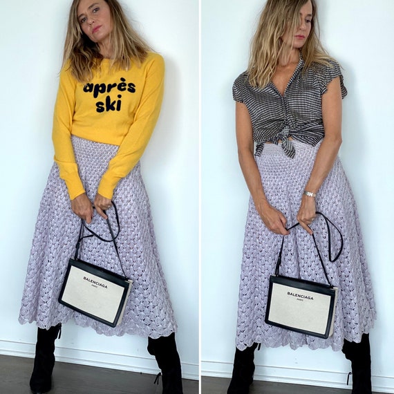 Anna Giovannozzi Skirt - 60s Skirt - Crochet Skirt