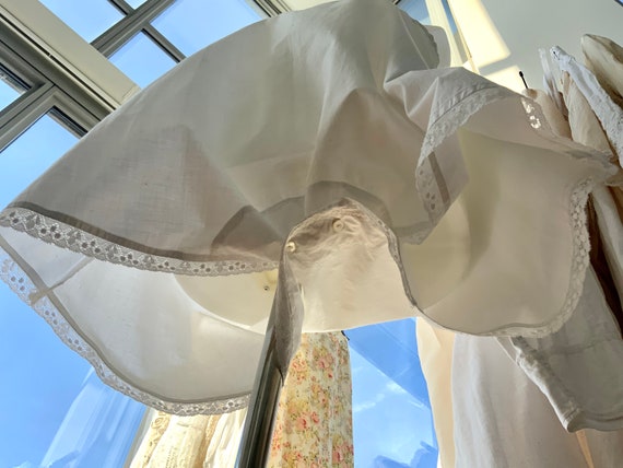Victorian Teddy- Cotton - M - L ? - Antique Cotto… - image 8