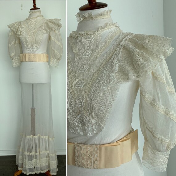 Edwardian Wedding Dress - Edwardian Dress - Vinta… - image 7