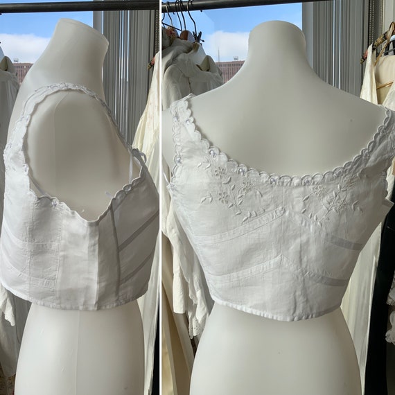 Victorian Bra - Victorian Camisole - Antique Top … - image 4