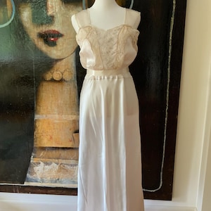 Enagua de Stin Blanca Vintage 1940 S