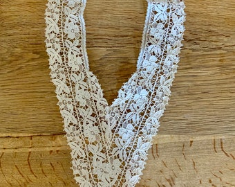 Antique Collar - Handmade Lace - Edwardian Collar