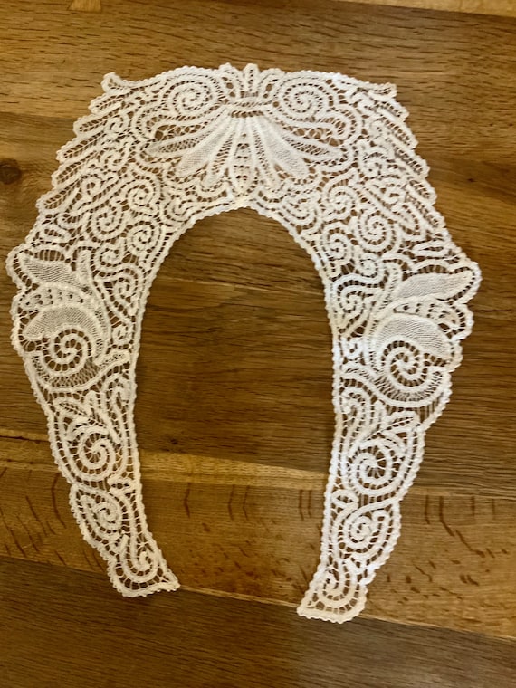 Antique Collar - Handmade Lace - Edwardian Collar