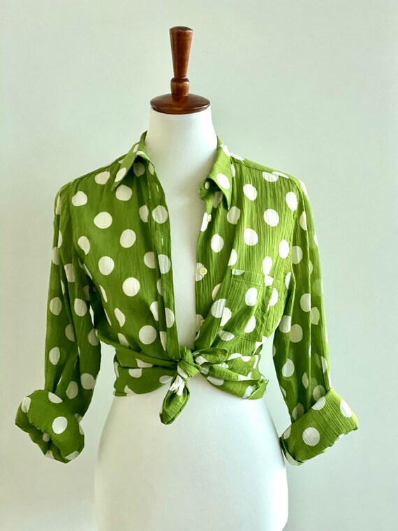 Cacharel Blouse - 90s Blouse - Vintage Cacharel -