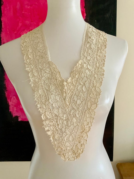 Antique Collar - Handmade Lace - Edwardian Collar - image 8