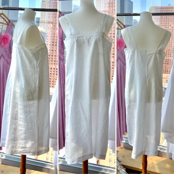 Edwardian Cotton Nightgown - Edwardian Slip Dress… - image 4