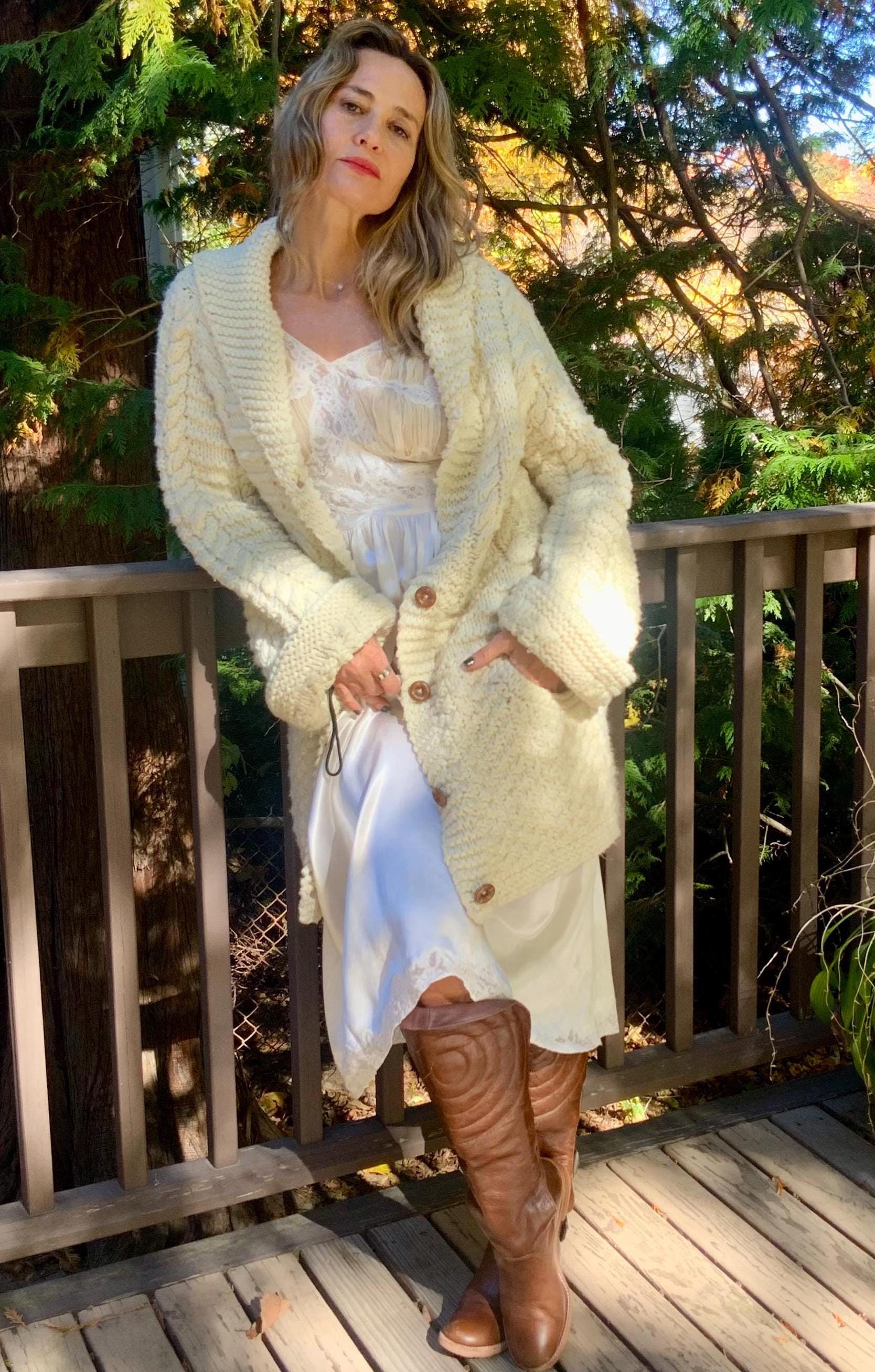70s Irish Cardigan - Etsy 70s Irish Cardigan - Etsy