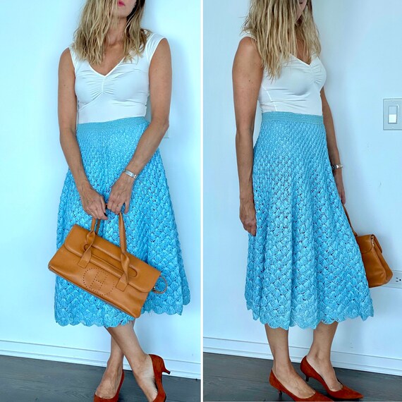 Anna Giovannozzi Skirt - 60s Skirt - Crochet Skirt