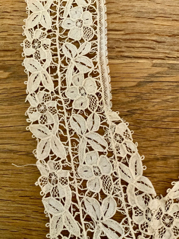 Antique Collar - Handmade Lace - Edwardian Collar - image 3