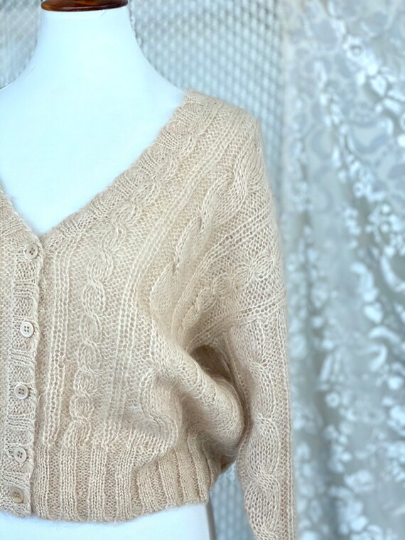 70s Mohair Cardigan - 70s Cardigan - Vintage Cardi