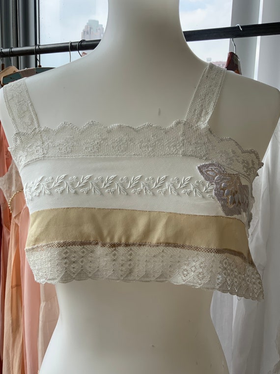 Cropped Edwardian Camisole - Antique Corset Cover 