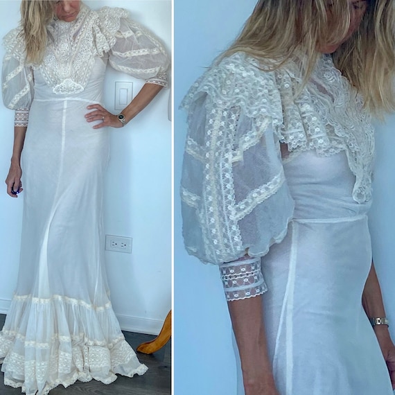 Edwardian Wedding Dress - Edwardian Dress - Vintag