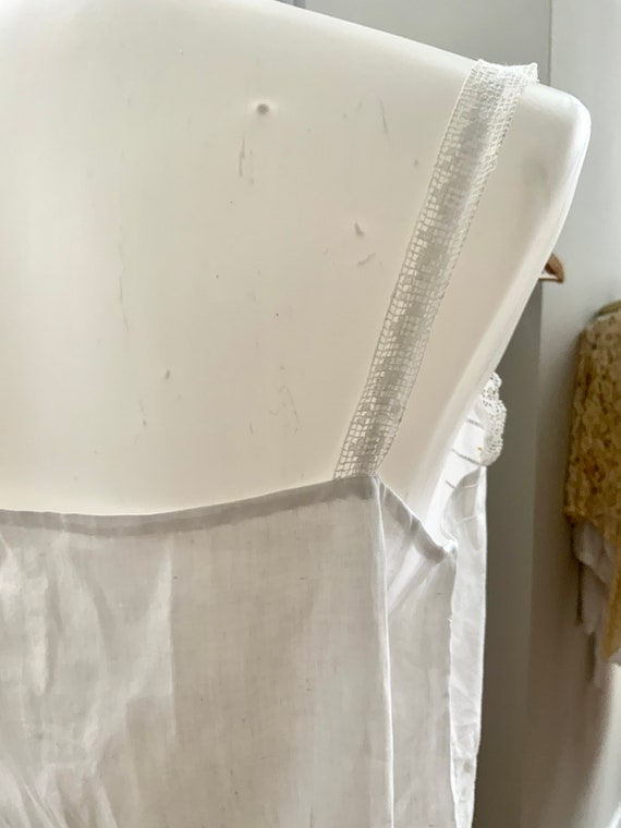 Edwardian Camisole - Edwardian Cotton Top Embroid… - image 8