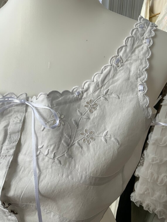 Victorian Bra - Victorian Camisole - Antique Top … - image 8