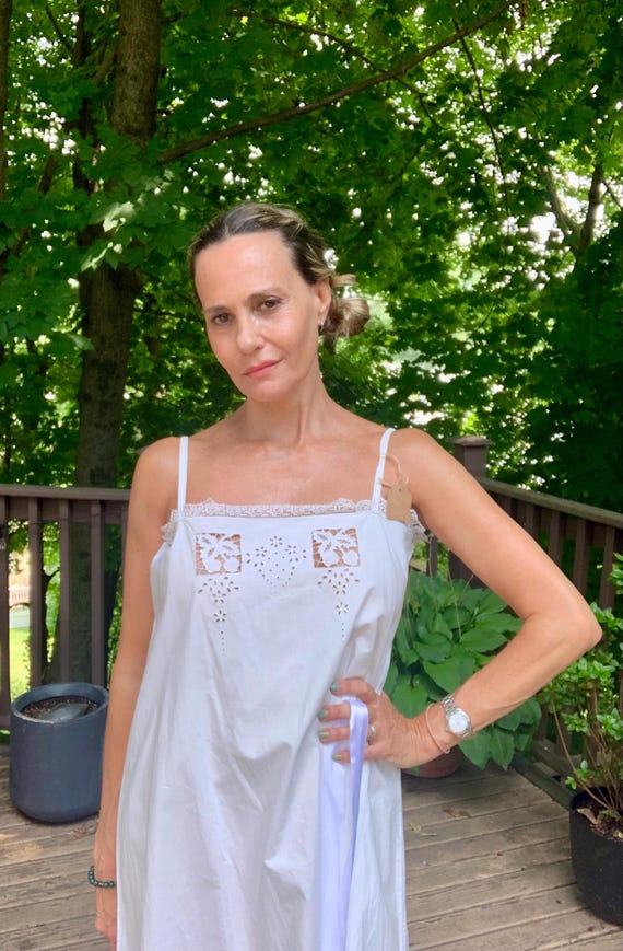 Cotton slip nightgown hotsell