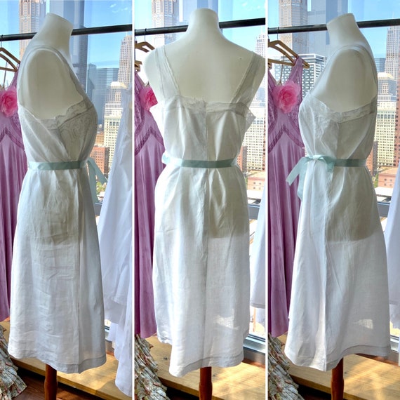 Edwardian Cotton Nightgown - Edwardian Slip Dress… - image 5