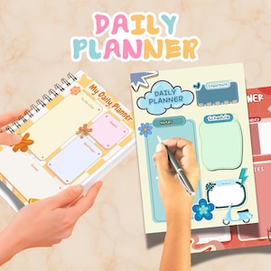 Kids Daily Planner Printable: A4 School Schedule, Homework Chart (PDF Download)