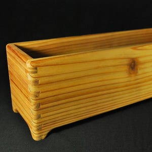 Large Handmade Rectangular Cedar Planter, Herb Box, Windowsill Planter, Eco Friendly Materials