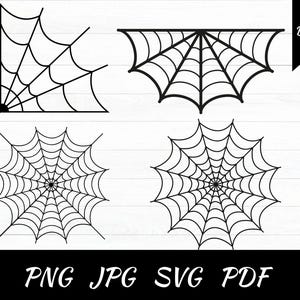 Spider Web svg, Halloween svg | svg, png, pdf| Cut Files, Cricut, Silhouette, Vector, ClipArt | Instant Digital Download