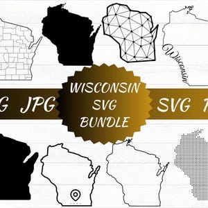 Wisconsin State SVG / Cut File / Cricut / Clip art / Commercial use / Silhouette / Wisconsin SVG / Wisconsin Outline / WI Svg