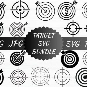 Target SVG, Bullseye SVG, Shooting Target SVG, Target Cricut, Clipart, Cut Files, Silhouette, Target Vector, Bullseye Cricut,Target Clip Art