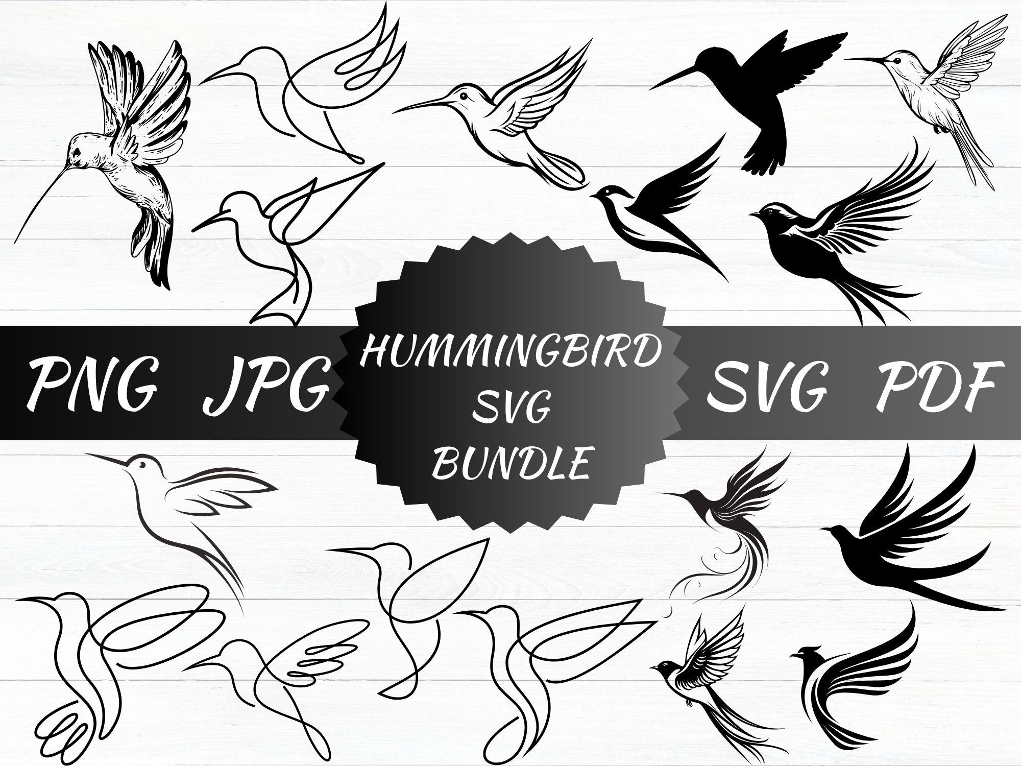 Hummingbird SVG, Bird Svg, Flying Bird Svg, Hummingbird Cricut, Bird Clip Art, Hummingbird Clipart, Cut Files for Cricut, Bird Silhouette