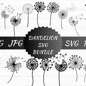 Dandelion Svg Bundle, Dandelion Svg, Dandelion Png, Blow Me Svg, Just Breathe Svg, Dandelion Blowing Svg, Kindness Svg, Dandelion Cut File