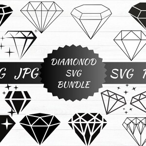 Diamond Svg Bundle, Diamond Png, Diamonds Vector, Diamond Dxf, Diamond Svg, Diamond Clipart, Diamond, Svg Files For Cricut, Instant Download