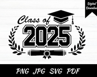 Class of 2024 SVG, Graduation Name Frame (Digital Download)