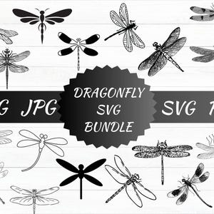 Dragonfly flower svg / Dragonfly and cattail / Dragonfly svg laser / Dragonfly on flower svg / Commercial use/ Laser engraving files