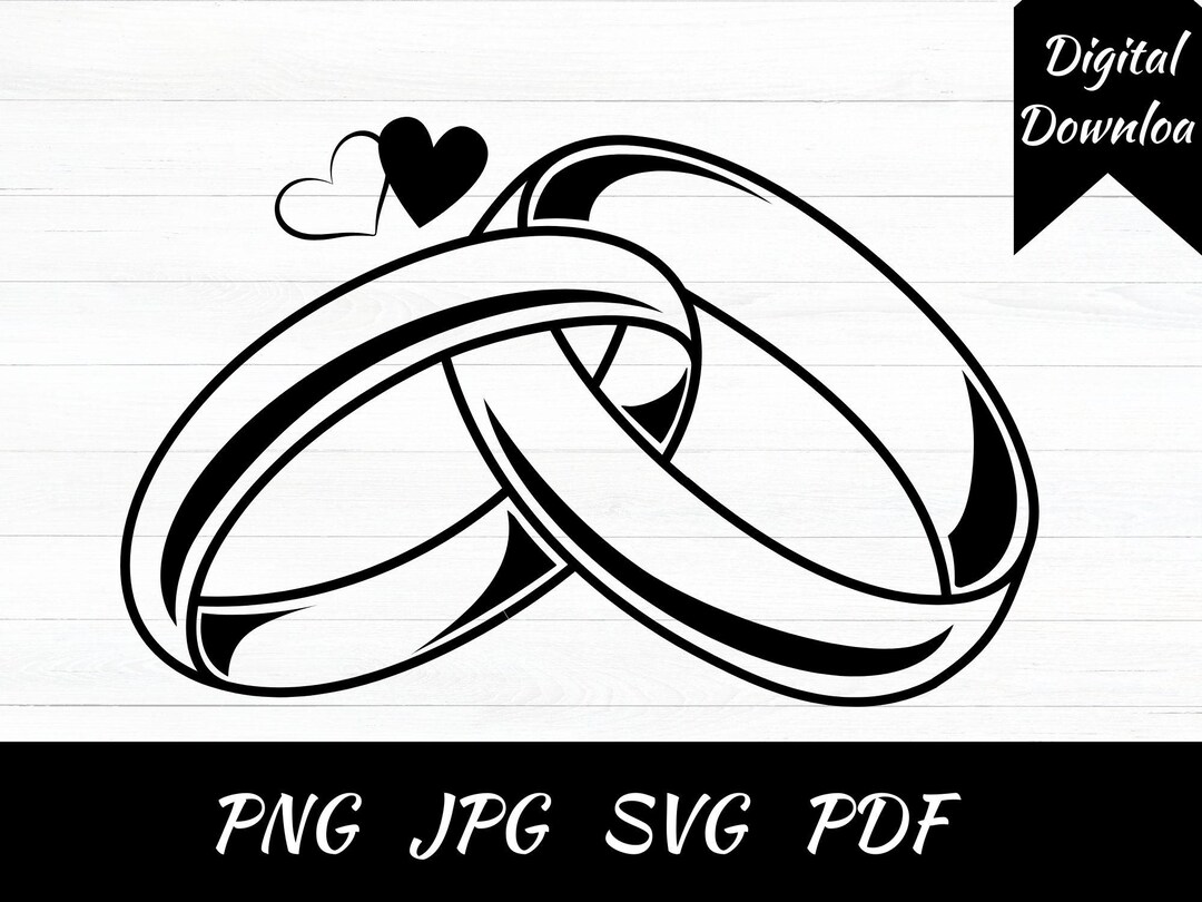 2 Ringe Svg Ehe Ringe svg, Ehe Ringe Png, Ring svg, Hochzeit svg, Ehe ...
