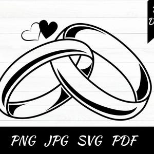 Marriage Rings Svg, Marriage Rings Png, Ring Svg, Wedding Svg, Marriage, Engagement Ring, Groom And Bride, Wedding Couple, Instant Download
