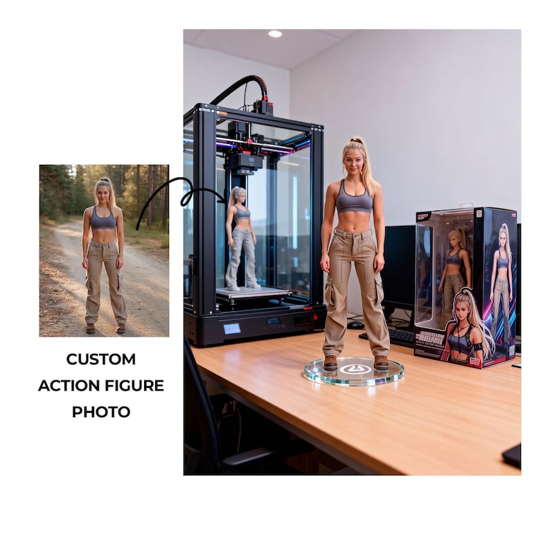 Custom Action Figure Character Portrait Personalized 3D Style Toy ...