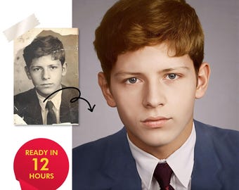 Photo Restoration & Colorizing  Fix Old Photos, Improve Image Quality  Repair Damage Vintage Photo Editing Digital Service 12 Hour Delivery