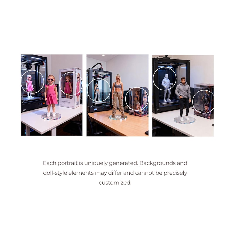 Custom Action Figure Character Portrait Personalized 3D Style Toy ...
