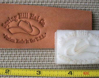 Leather Embossing Dies - up to 1.5" - Custom Leather Stamp