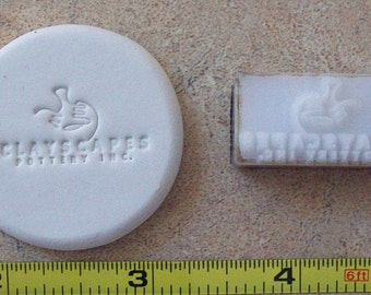 Custom Pottery Stamp under 2"