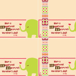 Instant Download Printable M&amp;M Valentine Treat Topper, Pink - Etsy