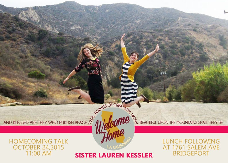 Home Missionary Announcement Printable Etsy